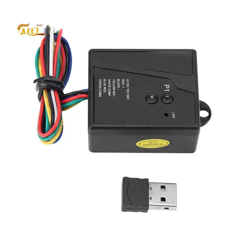 AEE7-Universal Garage Door Opening Receiver USB Sensor 2.4G Bluetooth 12 24V Remote Control Gate Receiver Car Transmitter