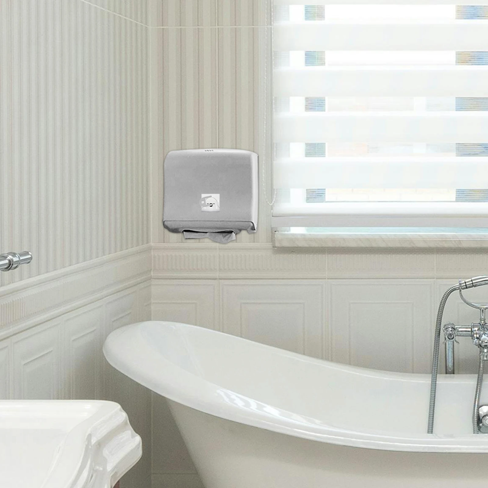 

Stylish Plastic Toilet Paper Dispenser Key Bathroom Kitchen Office Accessory Replacement Easy Use Paper Towel Dispenser Key