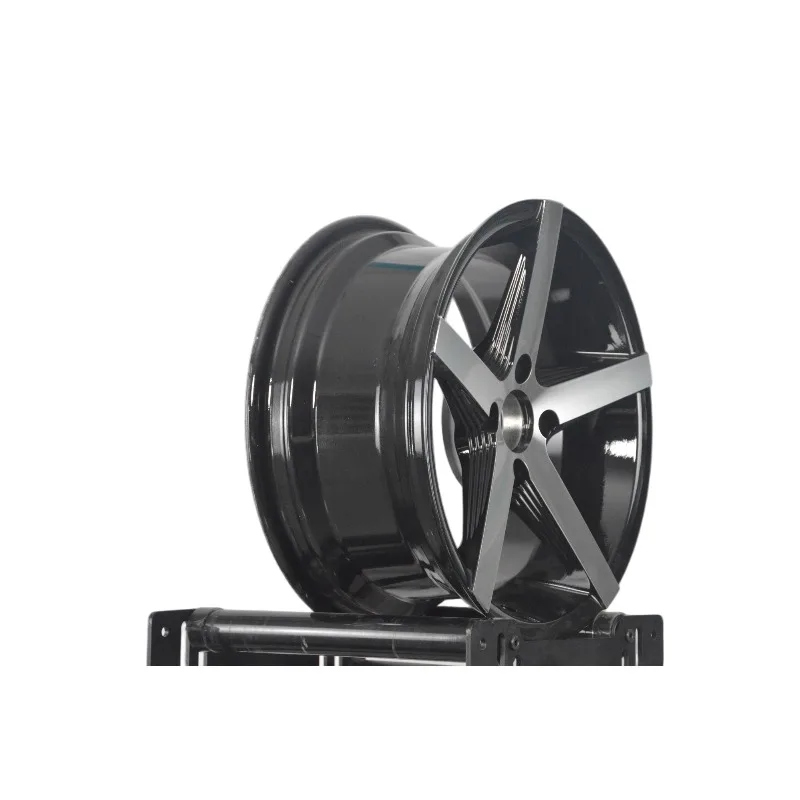 【2026】Custom Forged Style Gloss Black Machined 5-Spoke Wheel 15 16 17 18 19 20 21 22 23 24 Inch 4x100/4x114.3 Tuner Alloy Wheels