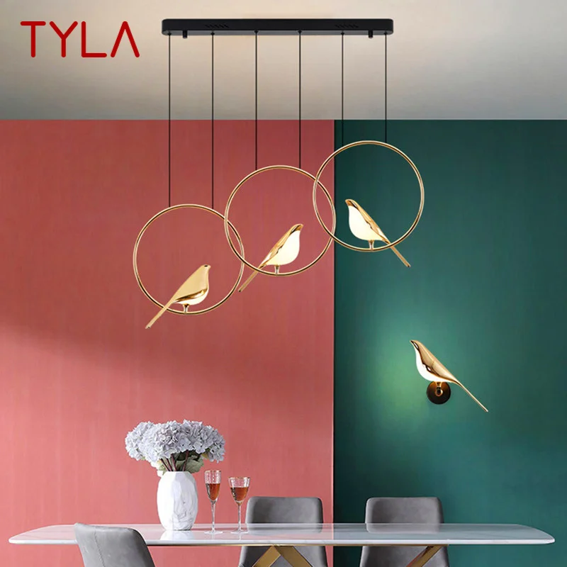 

TYLA Nordic Pendant Lamp Postmodern Vintage LED Bird Light Creative Design Decor For Home Study Dining Room Bedroom