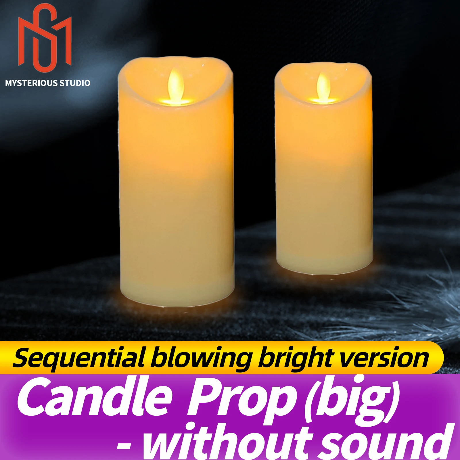 Mysterious Studio Secret Room Escape Game Escape Props Electronic Puzzle superb 1987 GY  Big Candle Order Blowing Bright Edition