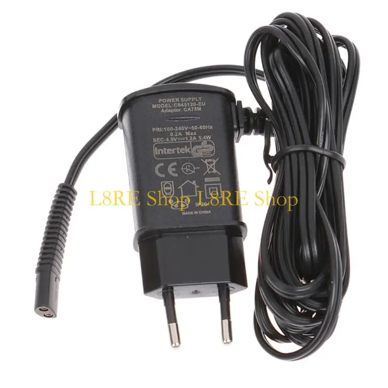 L8RE Plastic Power Supply Adapter Safe and Stable Charging Solution Black Color