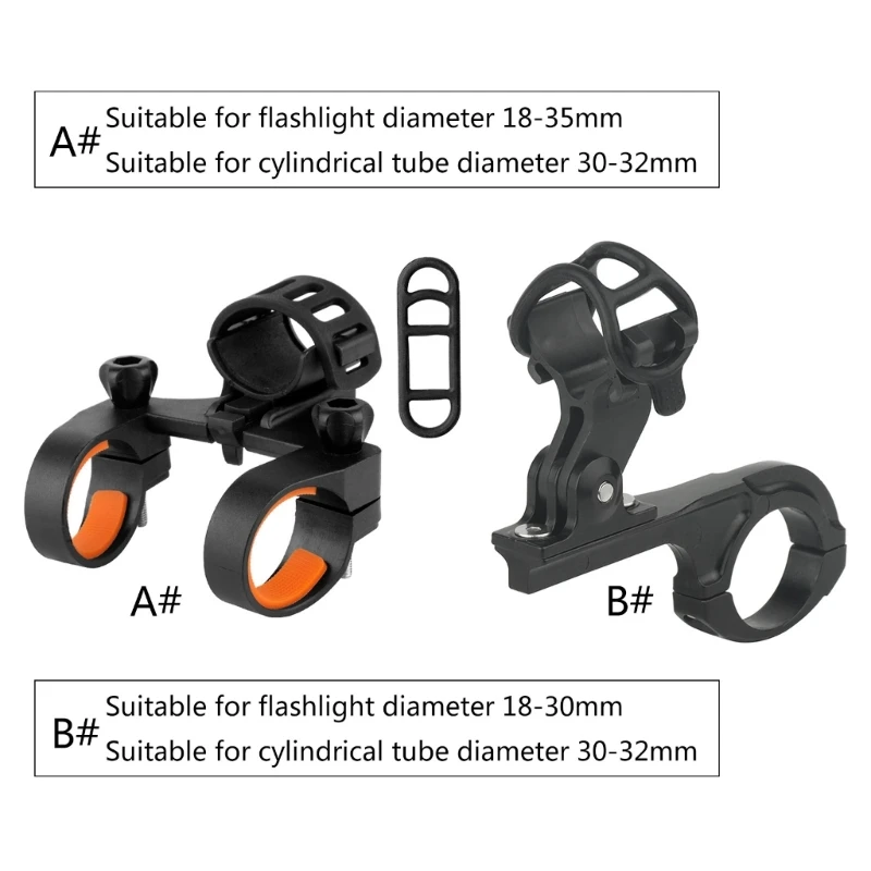 Rotation Cycling Clip Clamp Flashlight Mount Holder Universal  Bike LED Light Flashlight Torch Mount Holder