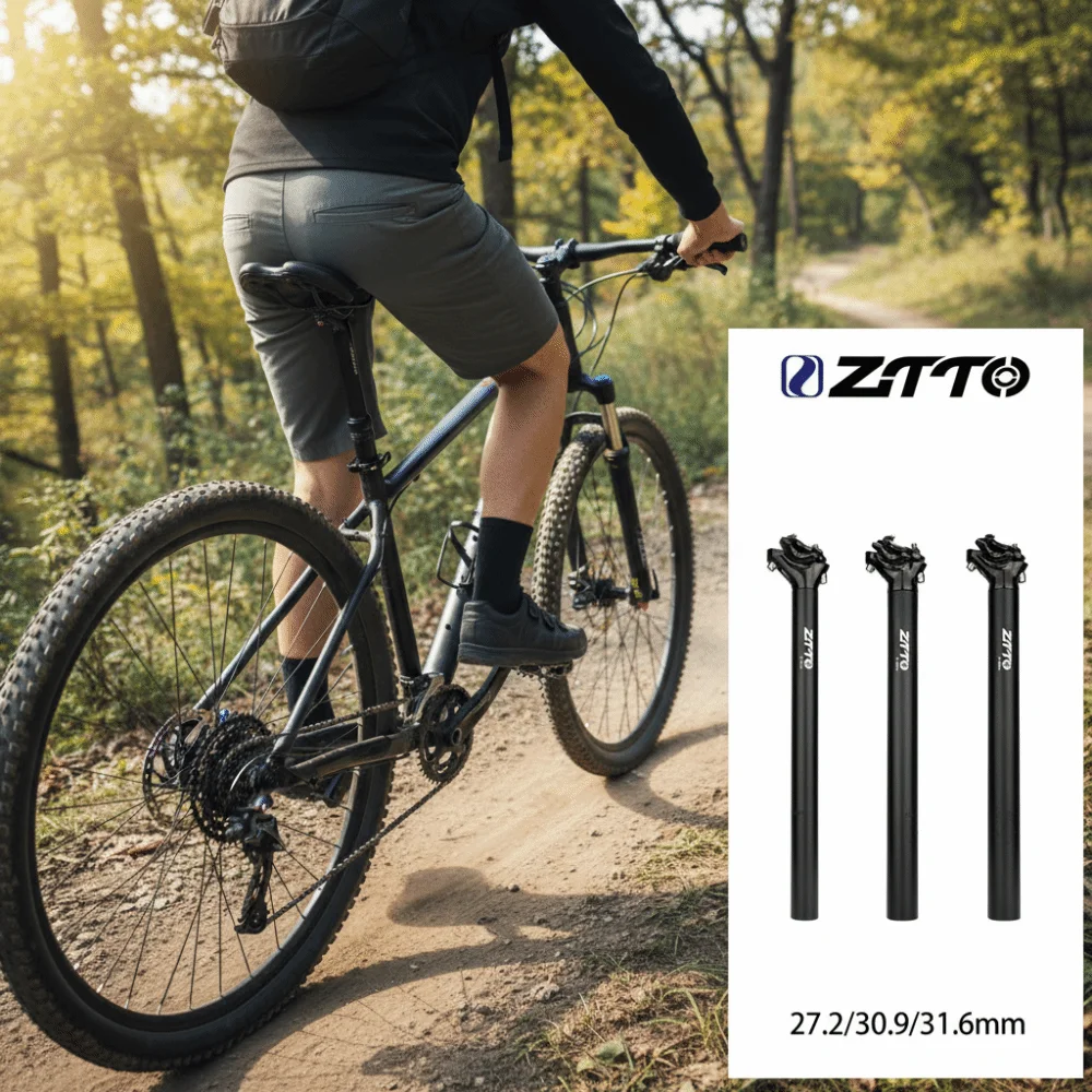 العالمي ZTTO مقعد دراجة آخر 27.2/30.9/31.6 مللي متر خفيفة مقعد الدراجة أنبوب سبائك الألومنيوم الدراجات Seatpost لقطع غيار الدراجات #4