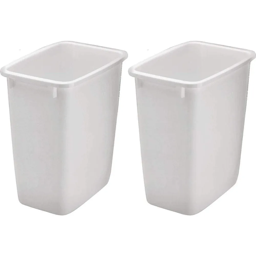 

2806TP-WHT 36QT Open Wastebasket, White (Pack of 2)