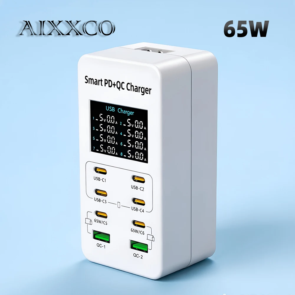 aixxco-chargeur-rapide-intelligent-8-ports-pd-qc-65w-avec-affichage-numerique-station-de-charge-de-bureau-multi-appareils-pour-iphone-ordinateur-portable-tablette