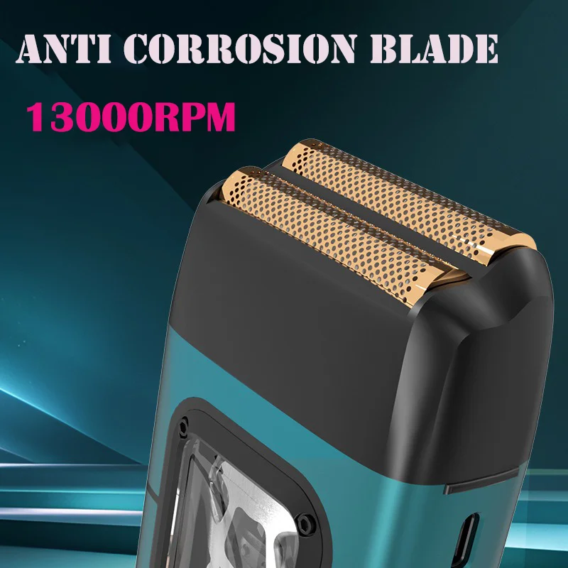 Jason recommendation Electric Shaver 13000RPM Magnetic Vector Motor Full Metal with Dock 2000mAh Barbershop Beard Trimmer