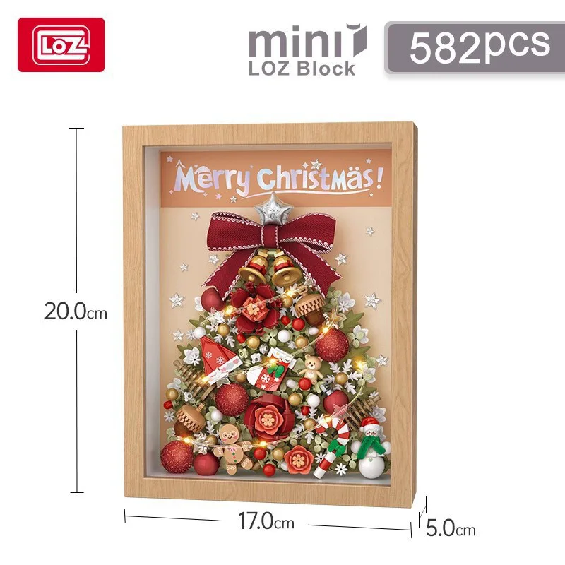 

LOZ-1962 Christmas Building Block Toy Christmas tree 3D stereoscopic drawing for children and adult building block toy gifts