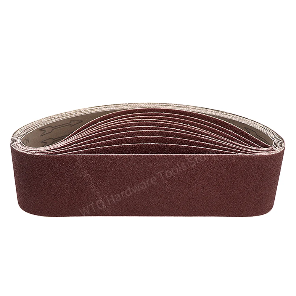 10PCS 915 * 100mm Sander Belts 40-1000 Grit Aluminum Oxide Sanding Belt Metal Polishing Sandpaper for Belt Sander Abrasive Tool
