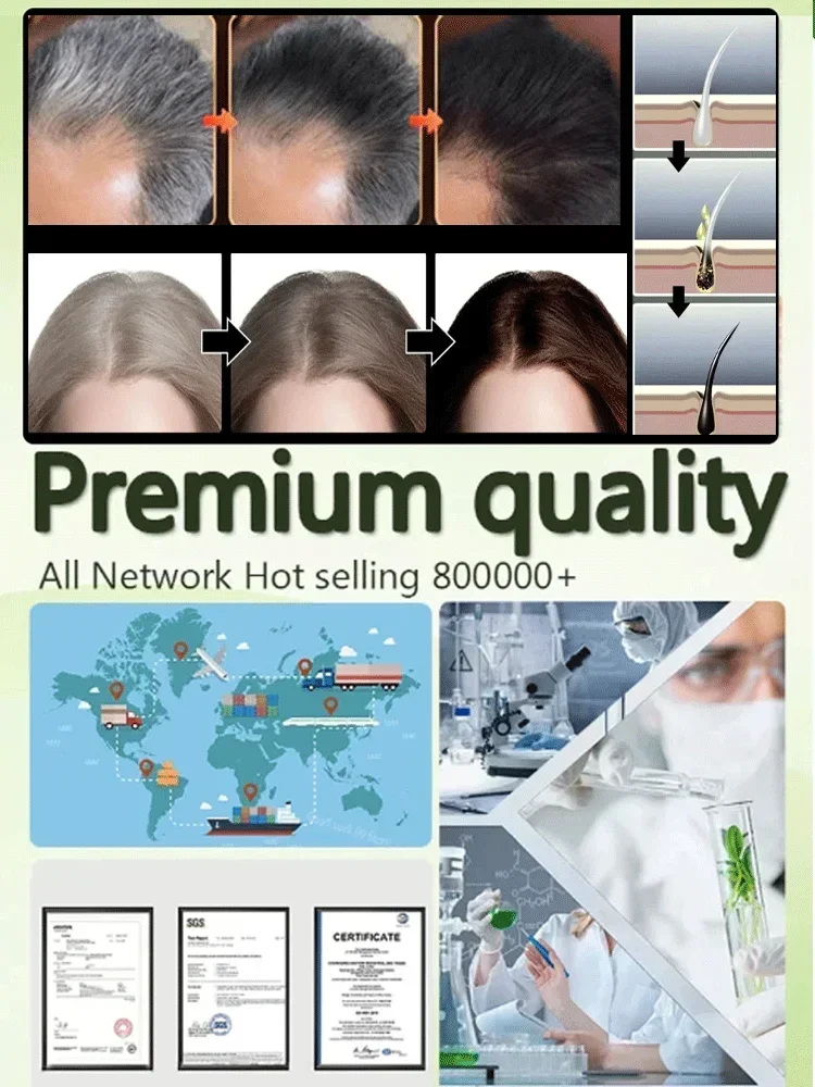 Anti graues Haar Permanent Serum Heilmittel weiße Verdunkelung produkte