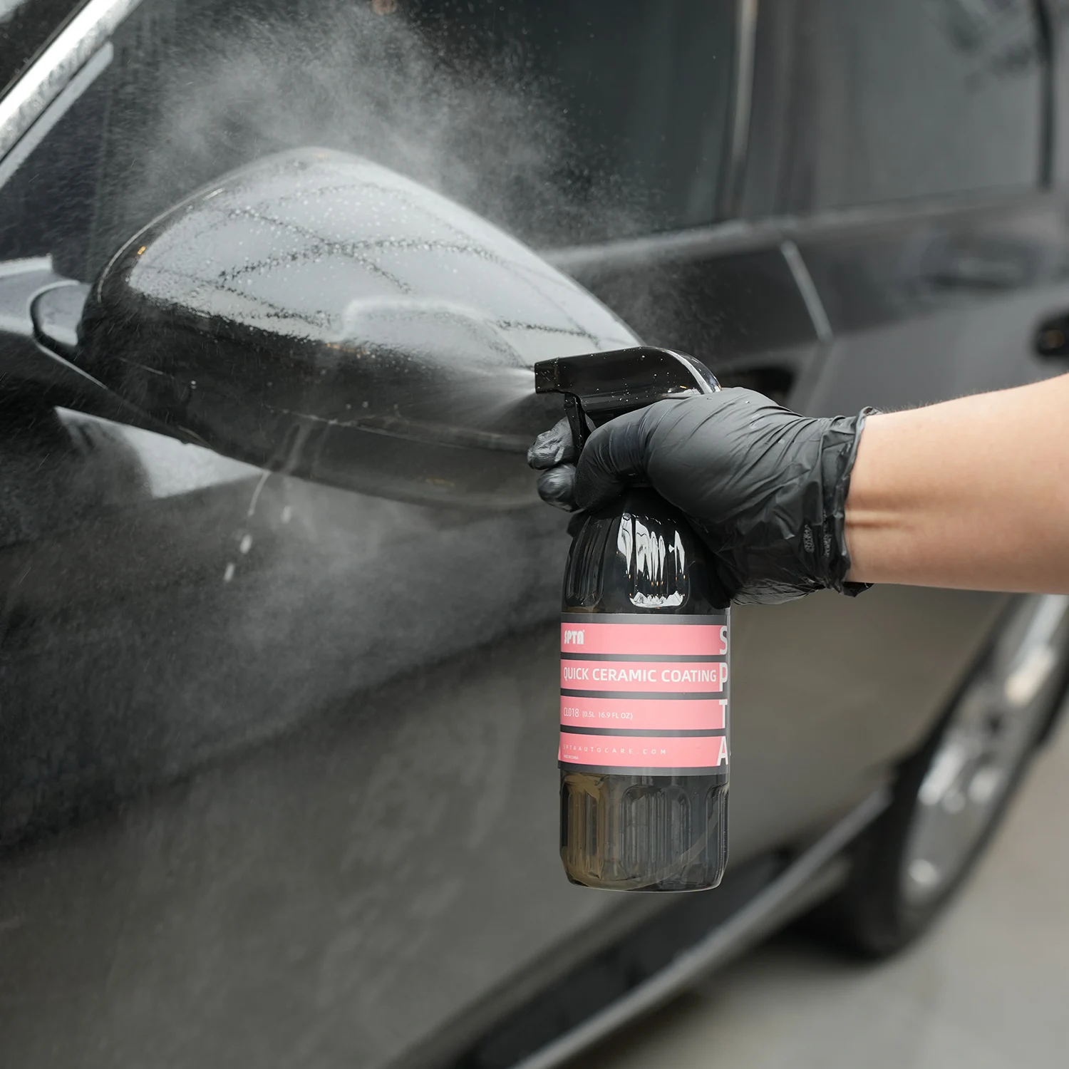 SPTA CL018 Quick Ceramic Coating high Protection Quick Coating Spray, Fast Car Shine Dirt Resistance Forming a Protective Layer