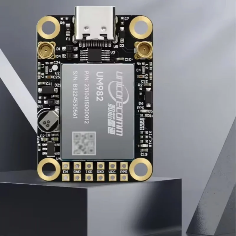 وحدة UM982 GNSS عالية الدقة RTK مع BDS GLONASS Galileo QZSS هوائي GPS متعدد التردد هوائي مزدوج من النوع C إلى لوحة USB #3