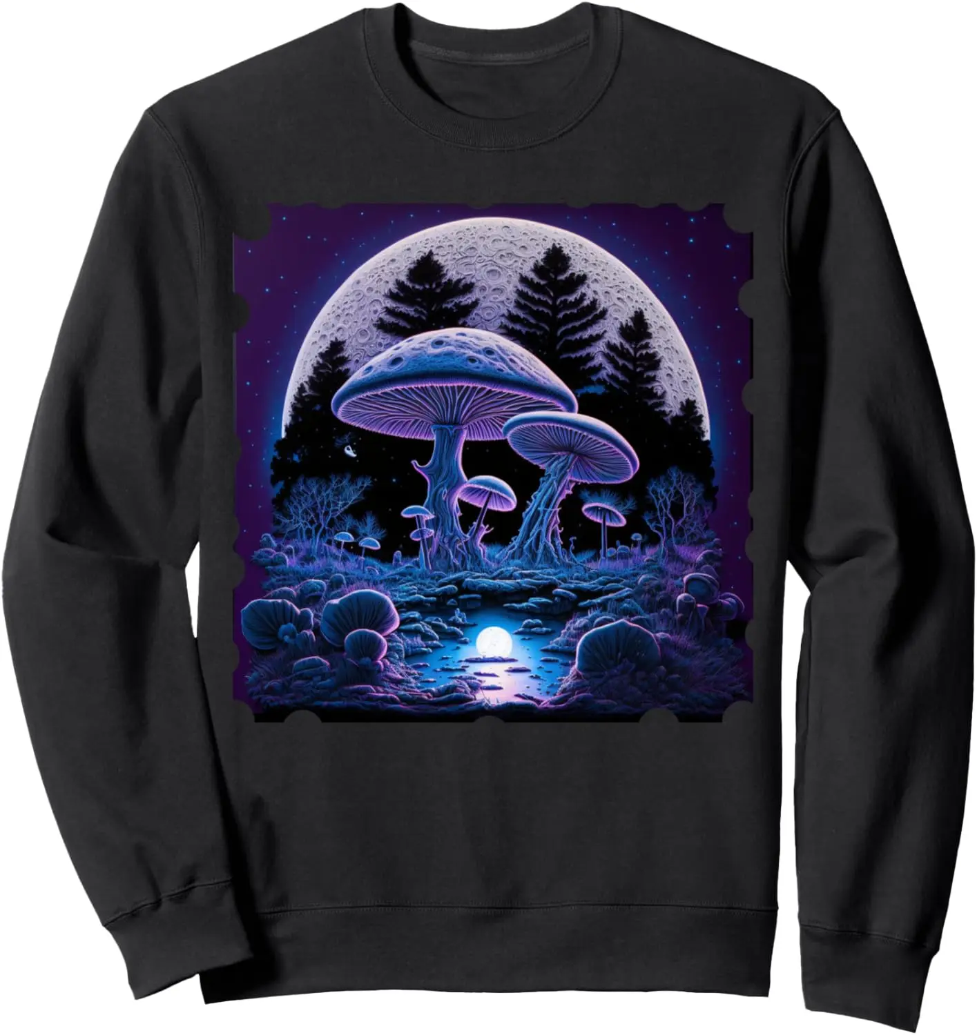 Goblincore Dark Academia Cottagecore Mushroom Moon Sweatshirt