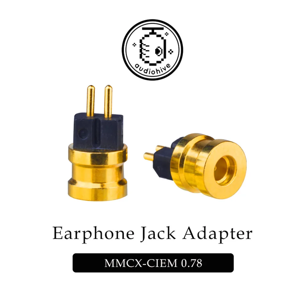 Audiohive イヤホンジャックアダプタ MMCX 2Pin 0.78 フラット - 2Pin