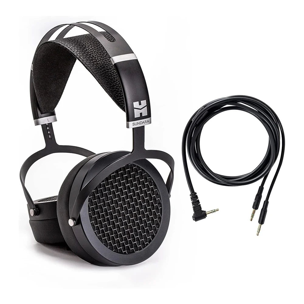 

HIFIMAN SUNDARA Hi-Fi Headphone with 3.5mm Connectors, Planar Magnetic, Comfortable Fit with Updated Earpads-Black, 2020 Version