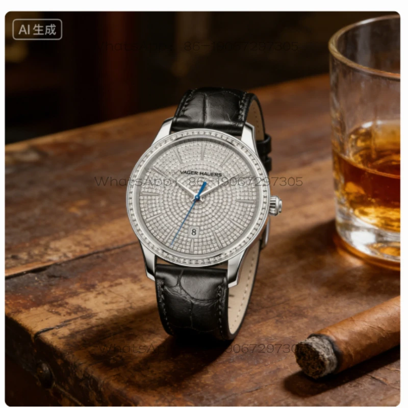 

Customized New Original Genuine Watch Men's Mechanical Watch Automatic Real Diamond Gypsy Business Waterproof Men's Watch