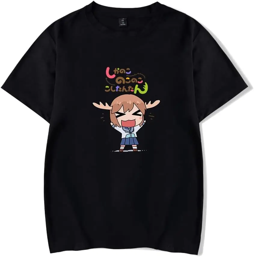 Anime My Deer Friend Nokotan T-Shirt Merch Casual Short Sleeved  Tees High Quality 100%Cotton Short Sleeve