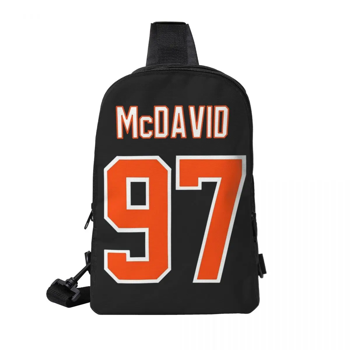 

Connor McDavid 97 For Edmonton Oilers Fans Chest Bag Men Sling Crossbody Backpack Chest Bag Hiking Daypack Shoulder Bag