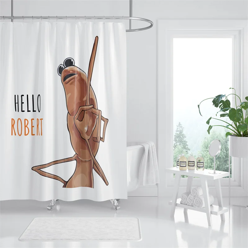 

Gaslight Gatekeep Girlboss Hello Robert Where is Jimbo James Shower Curtain Set with Grommets and Hooks for Bathroom Decor