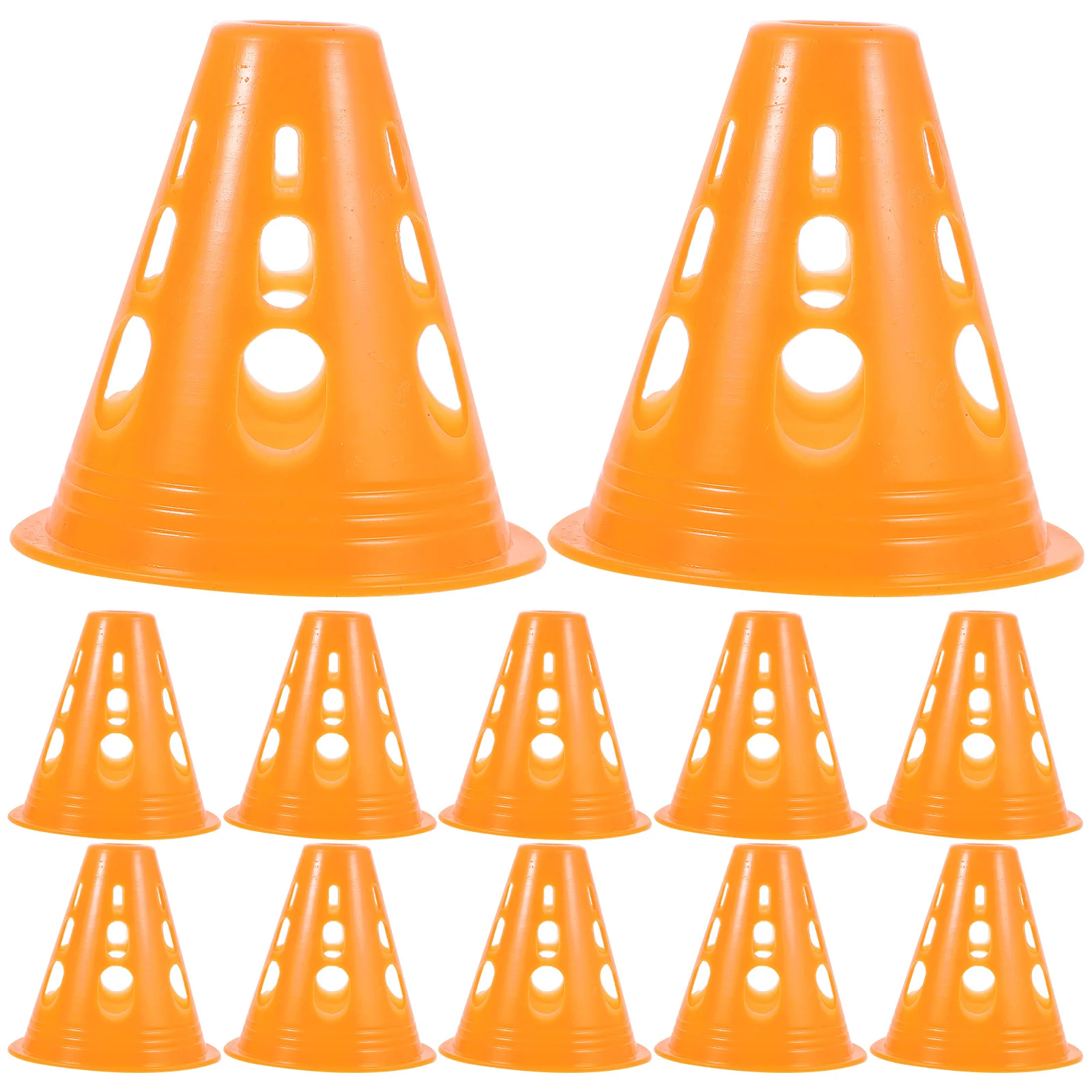 20 Pcs Road Cones Skates Obstacle Traffic Signs Toy Outdoor Orange Plastic Simulation