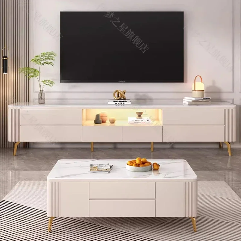 Piękna minimalistyczna szafka pod telewizor Elegancka modna estetyczna stylowa szafka pod telewizor Glamour Comfy Muebles Para El Hogar Furniture