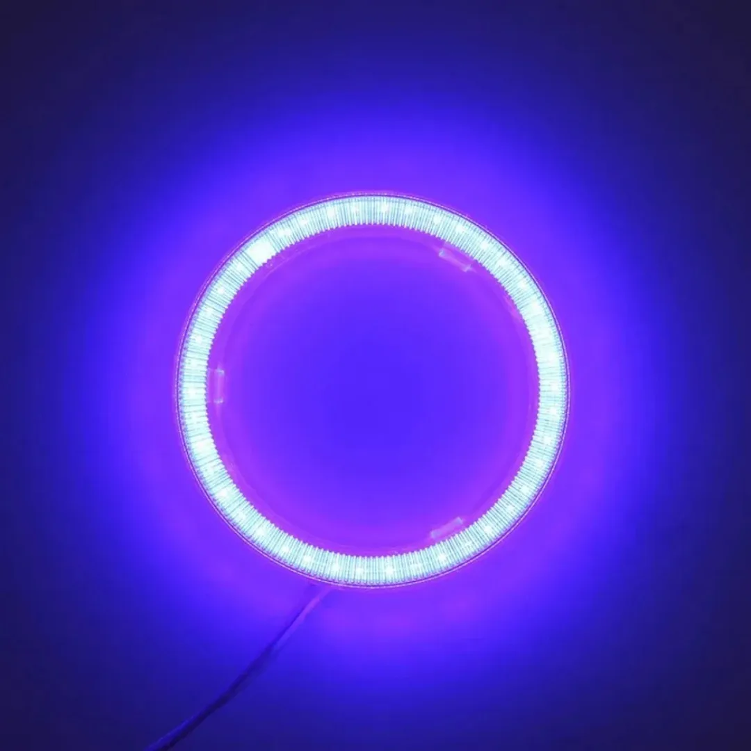 2 uds Super brillante Ojos de Ángel para coche COB LED Halo anillo luces coche motocicleta faro círculo anillo apertura lámpara luz antiniebla 60-120MM