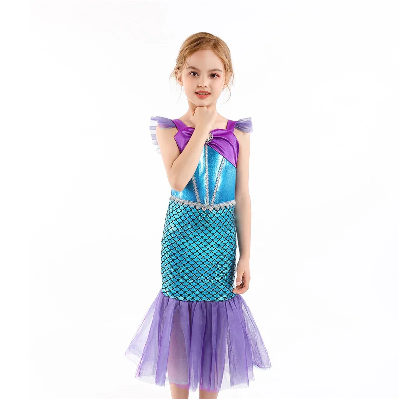 Girls Cosplay Costume Dress Princess Clothing Fairy Role Playing Girl Birthday Party Gown Ball Halloween Fancy Dress up 3-8 Year