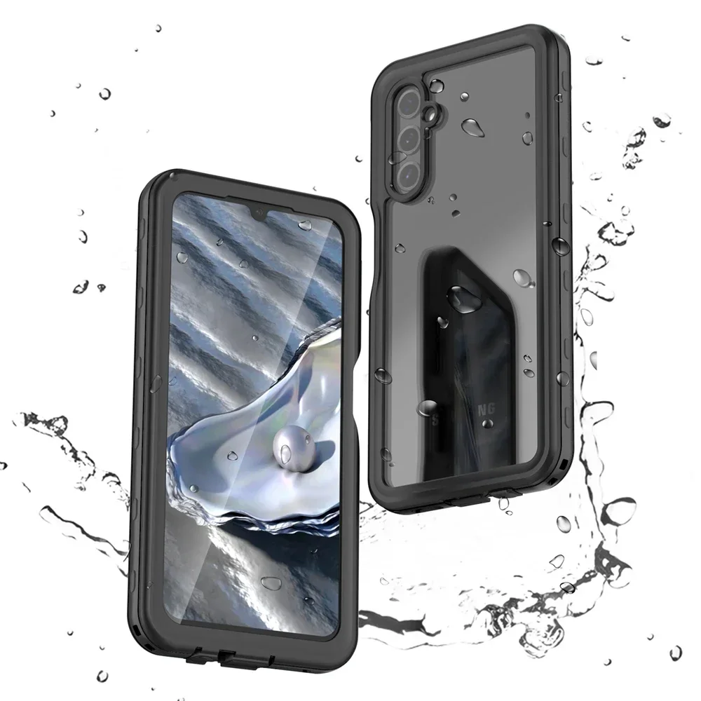 

Водонепроницаемый пылезащитный чехол против снега и падения для Samsung Galaxy A14 5G, прозрачный ТПУ + ПК с защитной крышкой для экрана, чехлы