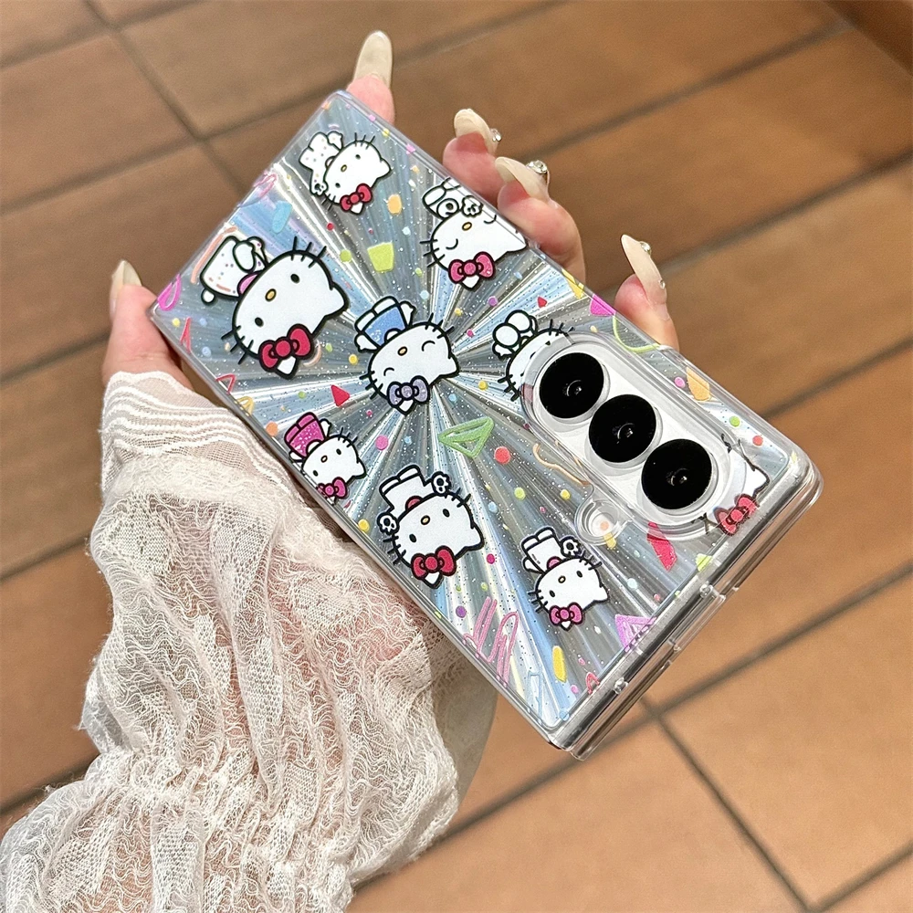 غطاء خلفي فاخر من البولي كربونات لهاتف سامسونج جالاكسي Z Fold 7 Fold6 Fold5 Fold4 Fold3 5G حافظة حماية ضد الصدمات #4