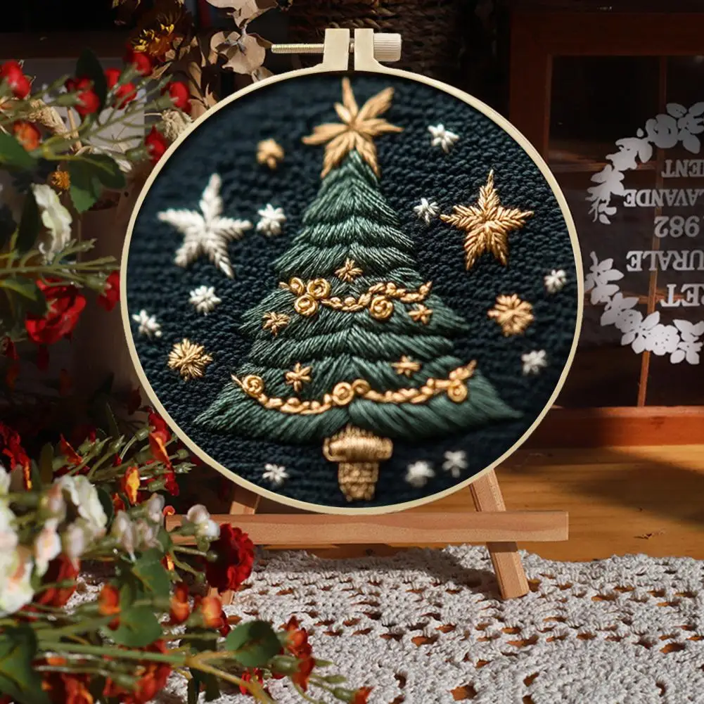 

Embroidery Kit for Beginners Embroidery Kit with Detailed Instructions Christmas Embroidery Kit for Adults Kids for Beginners