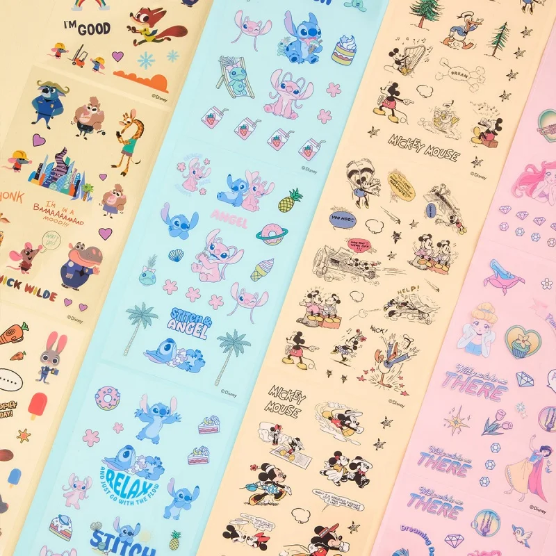 

24PACK/LOT DISNEY PRINCESS STITCH MICKEY STICKERS CREATIVE SCRAPBOOKING DIY DIARY DECORATIVE STICKER альбом STICK LABEL