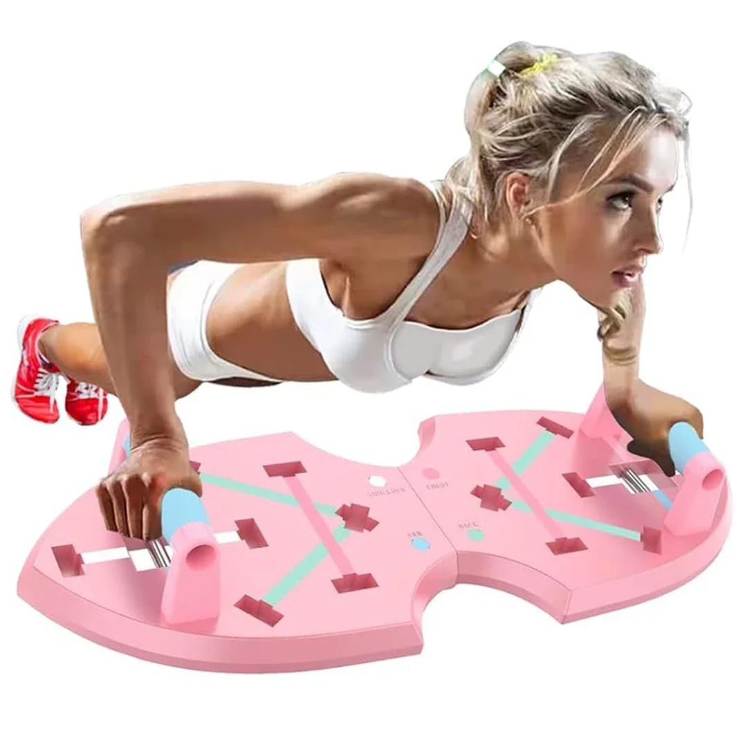 Push Up Board Portable Multi-Function Foldable Push Up Bar Push Up Handles for Floor Perfect Pushup Board Fitness