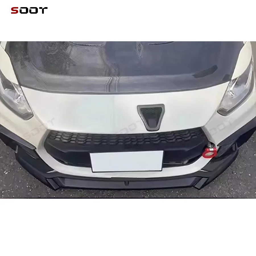 Carbon Fiber Front Splitter Lip For Suzuki Swift Sport ZC33S 2018-2024 Bumper Chin Bodykit