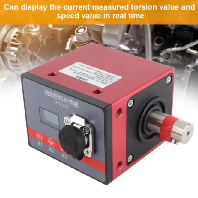 Sensor de velocidade do motor testador de energia detector de medição DYN-200 100N.M torção dinâmica