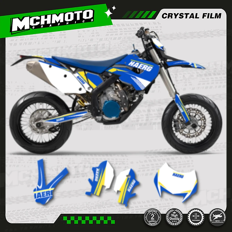 

MCHMFG Custom Team Graphics Backgrounds Decals Stickers Kit For HUSABERG FE390 450 570-TE250 300 -FX450-FS570 2009-2012 006