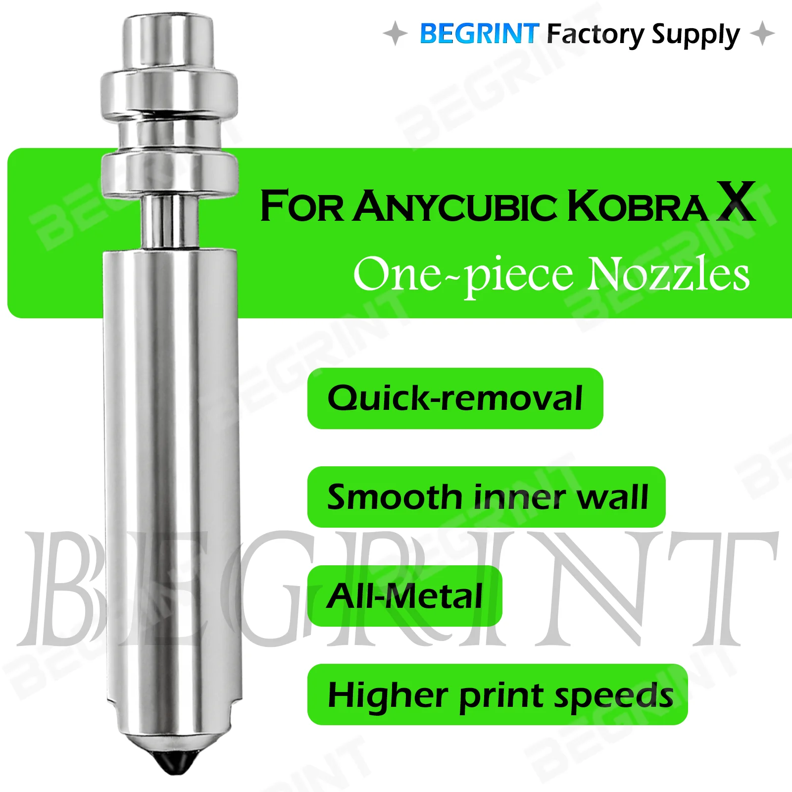 

Совместим с 3D-принтером Anycubic Kobra X 300 ° Высокотемпературный хотэнд C с быстрой заменой без использования инструментов для легкой смены kobraxX
