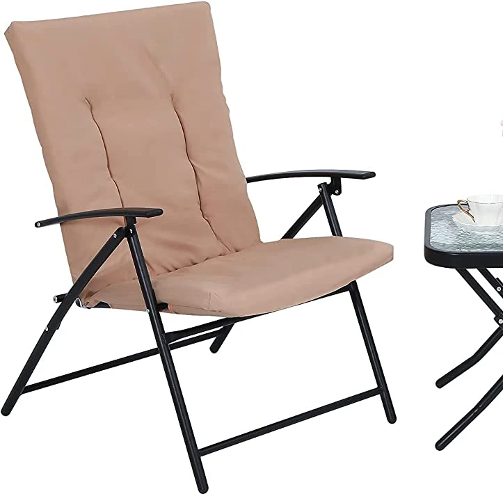 Outdoor Camping Chairs Oversize High Quality Waterproof Pad Wholesale Garden Folding Metal Iron Outdoor Furniture Modern