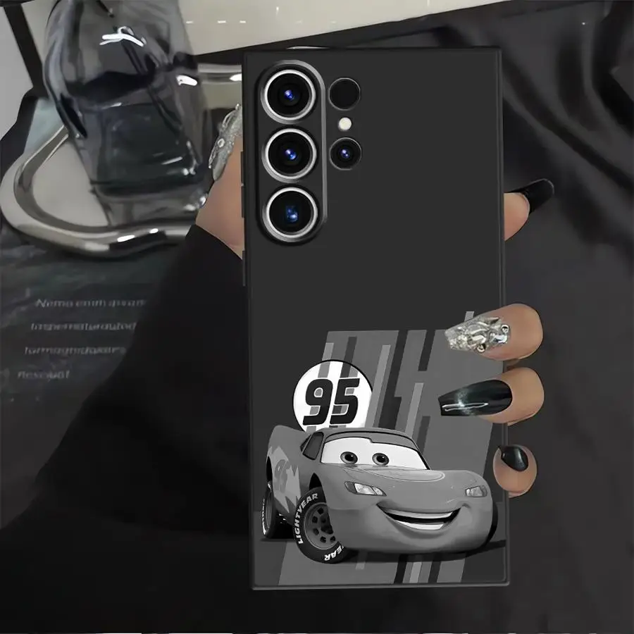 Coole Lightning McQueen Disney Hülle für Samsung Galaxy S20 S24+ S22 S25+ S9 S23 FE S24 Plus S25 Ultra S21 Soft Back Phone Cover