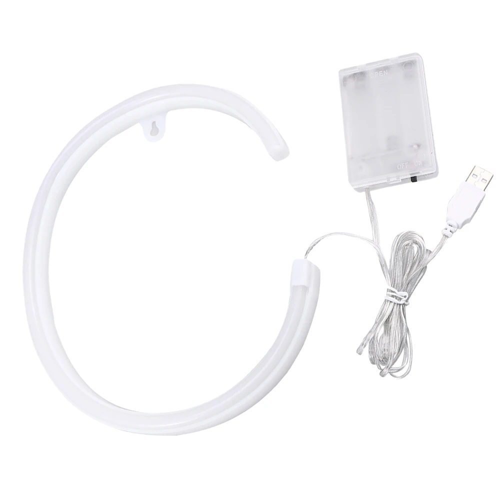 

Letter Neon Led Modeling Lamp Dual Power Usb Operated Night Light For Bedroom Living Room Decorative Atmosphere