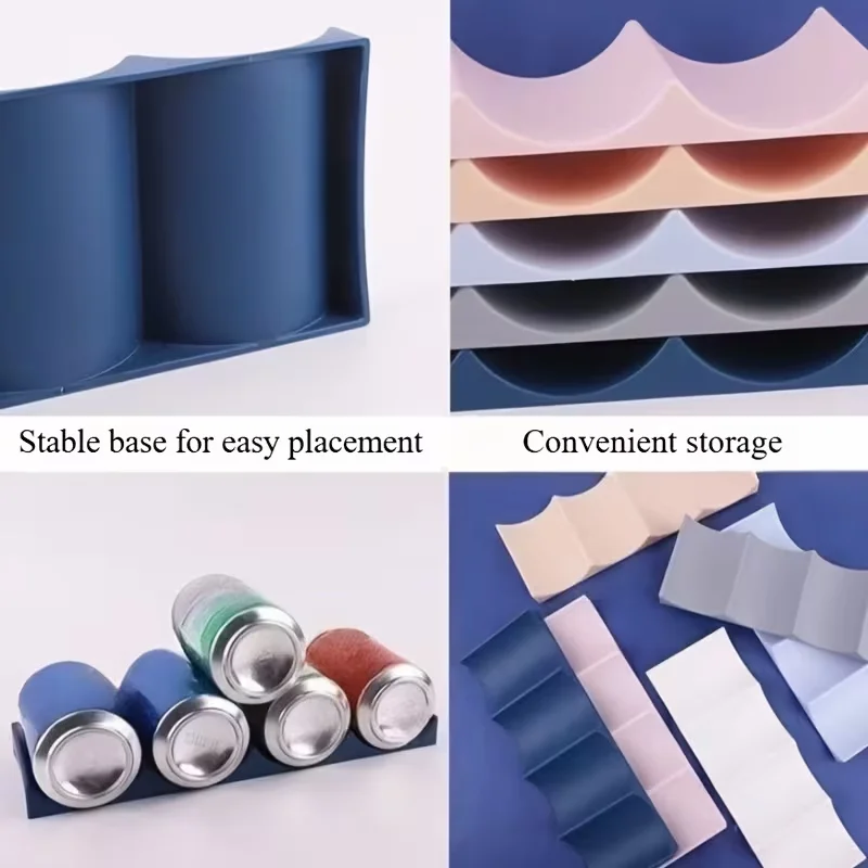 Wine Rack Stackable Bottle Rack Countertop Beverage Bottle Storage Rack Wine Bottle Can Storage Device For Desktop Refrigerator