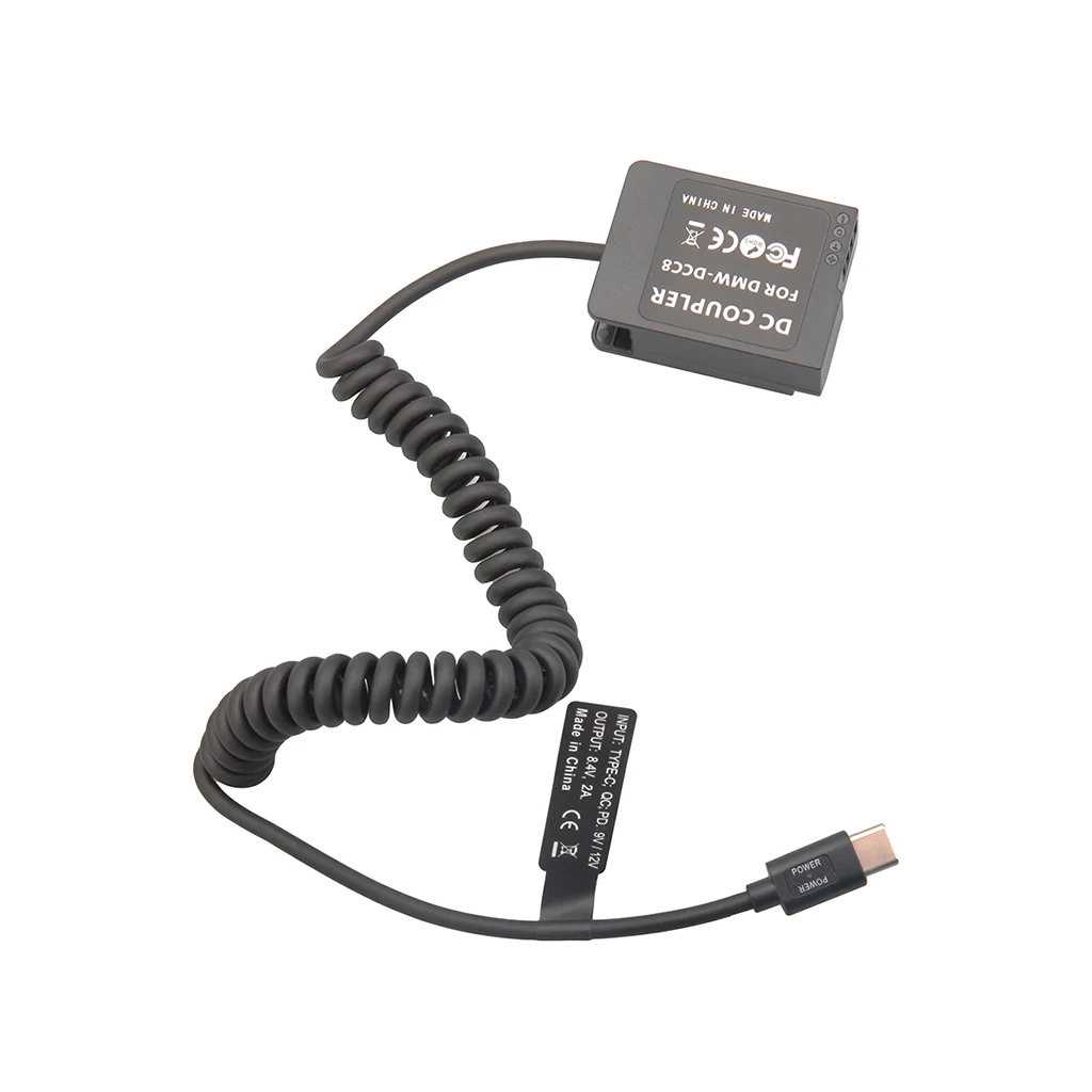 Typ-C PD Dummy-Akku-Kit für Fujifilm Canon Nikon Sony Panasonic, 9V Powerbank zu 7,4-8,4V für Akkuanzeige – Detail 30