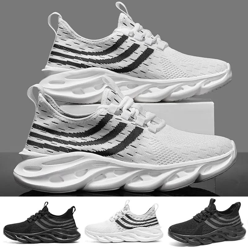 

Women Men Sneakers Outdoor Running Shoes Low Top Casual Shoes Mesh Lace Up Breathable Sock Shoes Solid Color Plus Size 36-47