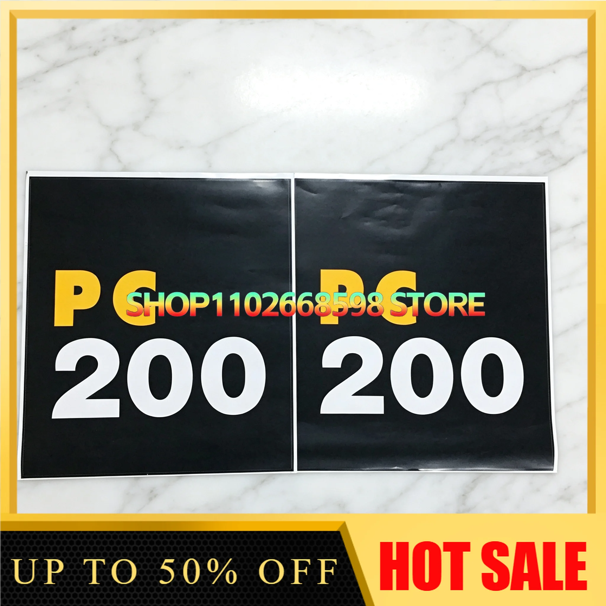 For Excavator Full Vehicle Sticker Logo PC200/210/220/350/400/450-7 Car Standard Model Sticker WA100