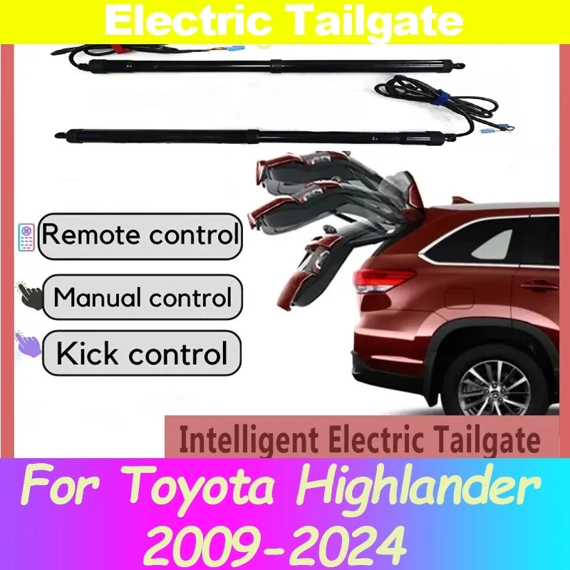 Car Electric Tailgate For Toyota Highlander 2009-2024 Intelligent Tail Box Door Power Operated Trunk Decoration Refitted Upgrade