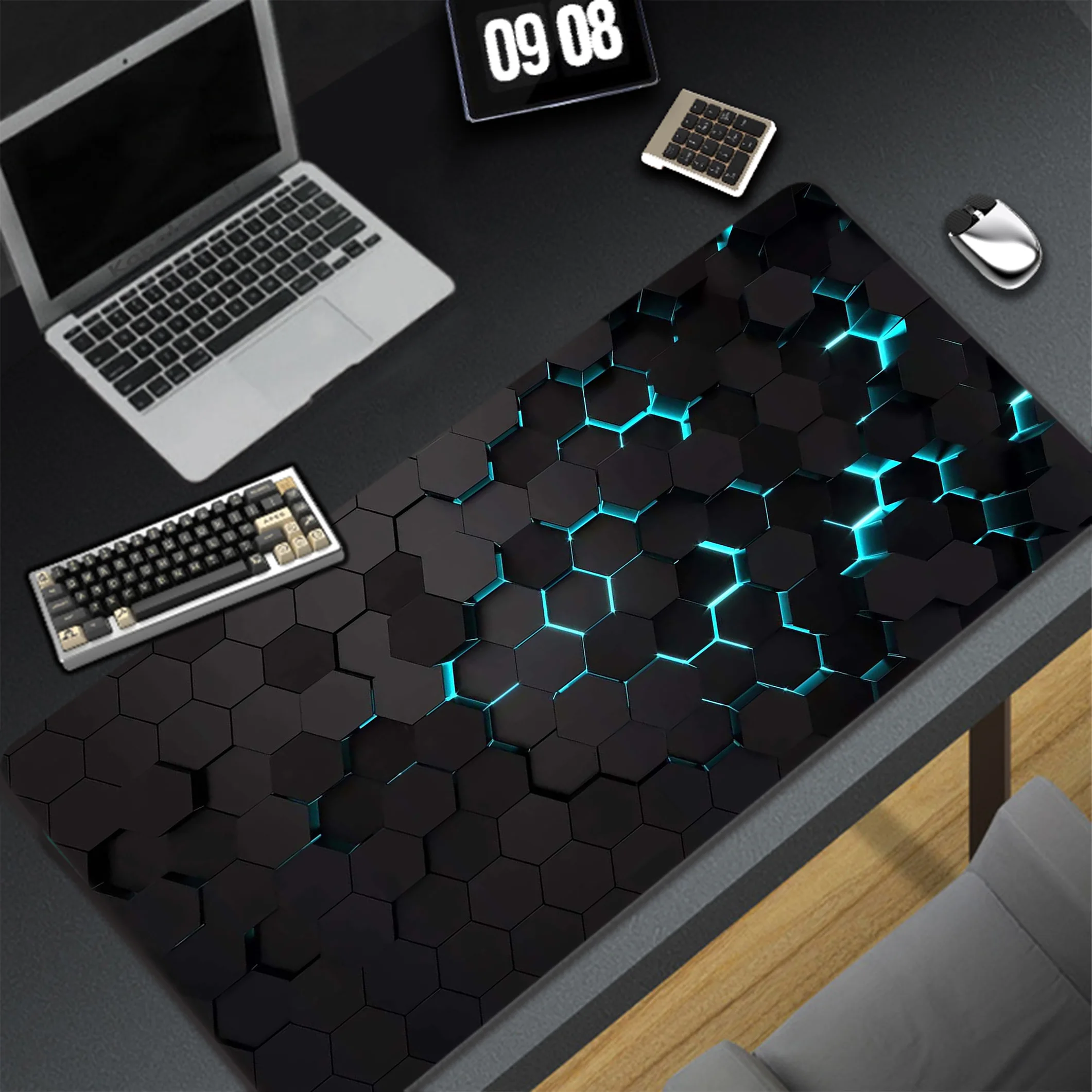 

Geometry Large Mousepad XXL Office Locking Edge Mouse Pad Gaming Carpet Locking Edge Mouse Mat Notebook Game Keyboard Pads