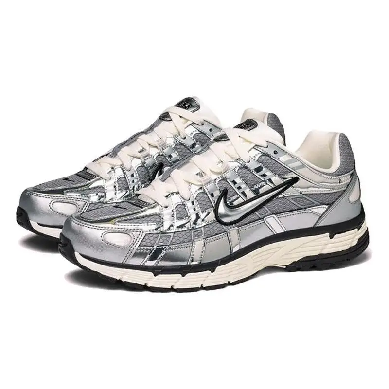 Nike P-6000 Metallic Silver Sneakers shoes CN0149-001 With Original Box