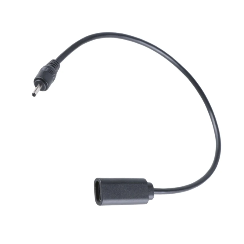Conveniente cable alimentación carga USB tipo C a DC5V 2,0x0,6 mm para cargar dispositivos portátiles