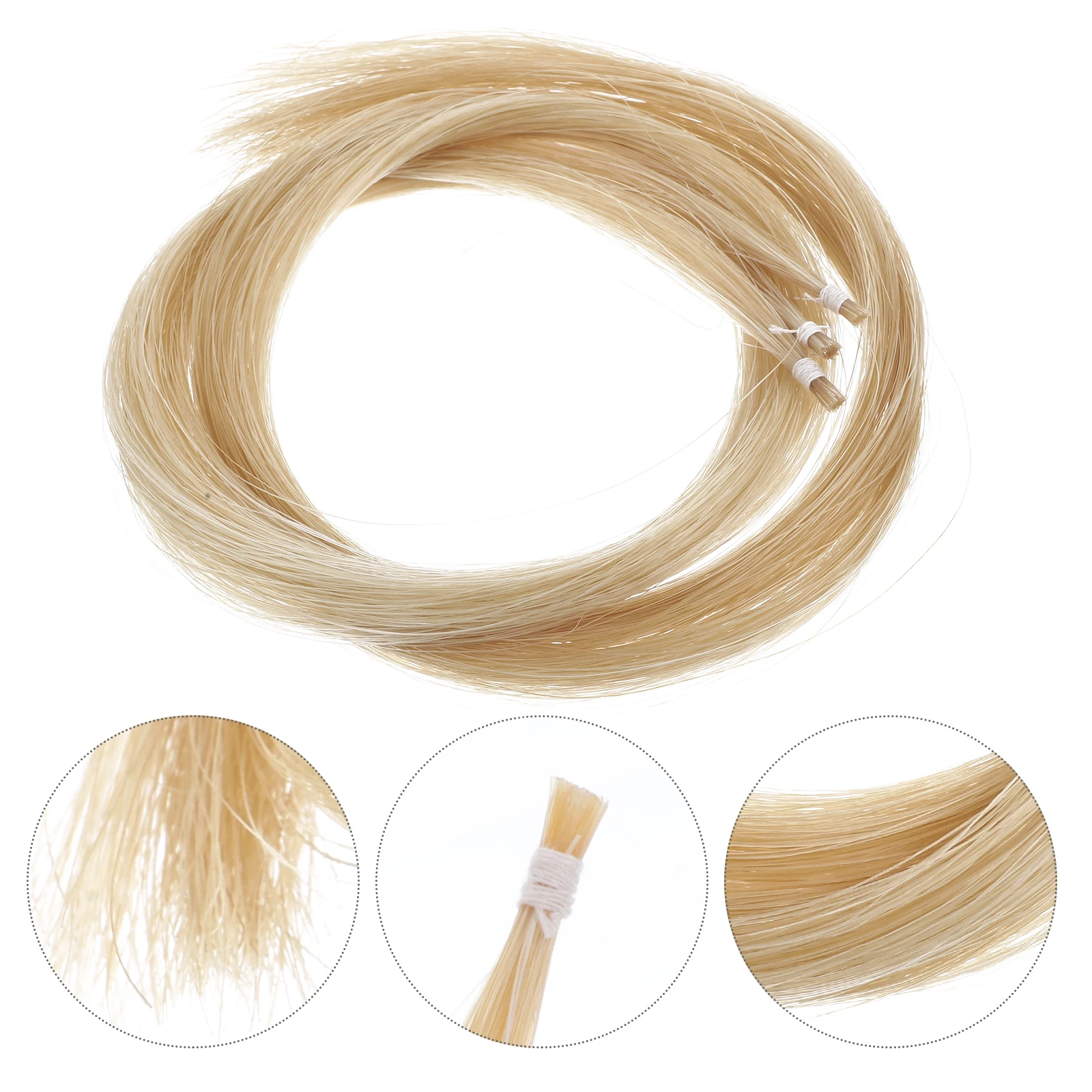 3 Hanks الكمان القوس الشعر المهنية المنغولية شعر الخيل دائم للكمان Erhu التشيلو استبدال شعر الحصان المنغولي #3