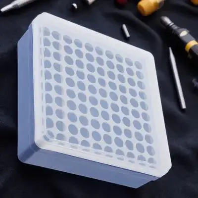 Testing Tubes Box Laboratory Case 100 Holes Reusable Centrifuge Tube Holder Sample Storage Test Tubes Box Test Tube Case