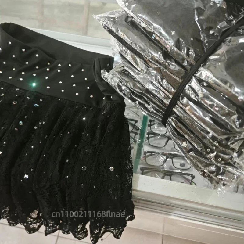 Novo vestido de dança latina: meia saia de dança de diamante quente, vestido de dança quadrada Gitaba, vestido de dança padrão nacional de três passos